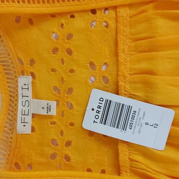 NWT Torrid Bright and Sunny Kimono Size 0 - Picture 4 of 7